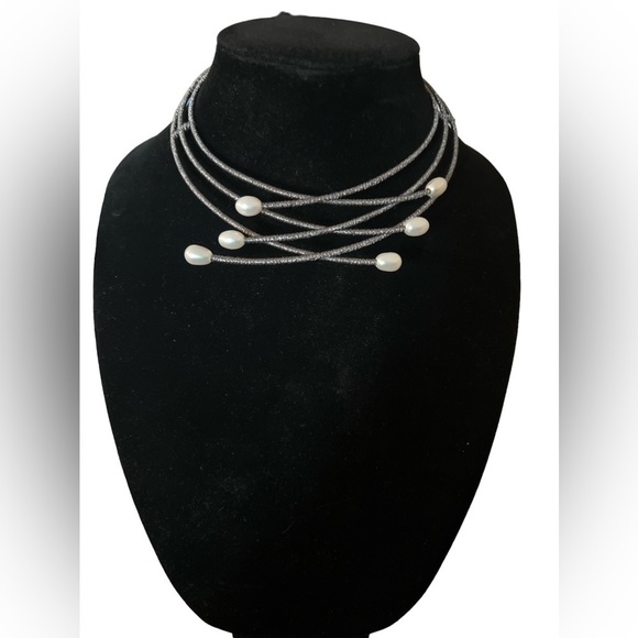 La Regis Jewelry - LA Regis Freshwater Cultured Pearl Chocker Necklace